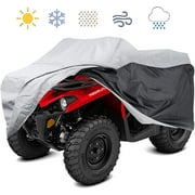 Softclub ATV Cover All Weather Outdoor Protection, Heavy Duty 420D Waterproof Oxford Fabric, Quad Bike ATV Cover, XL