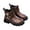 Brown, variant on REDARER Girls Mid Calf Boots Elegant Princess Style Soft Sole Non Casual Buckle Side Zipper Easy Wear Outdoor,Size:10.5-11 Years