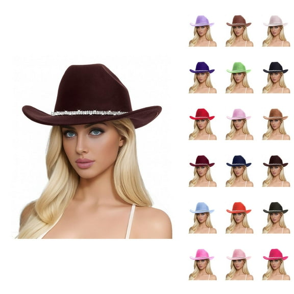 Cowboy Hats for Women and Men – Wide Brim Western Straw Sun Hat UV Protection, Foldable Vacation Hat for Beach, Festival, Camping and Outdoor Fun
