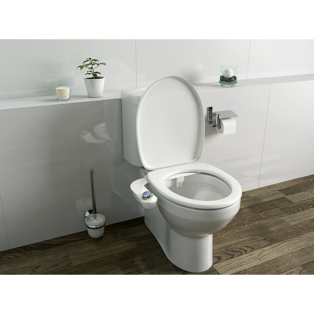 Bio Bidet SlimGlow Simple Bidet Toilet Attachment In White with Dual