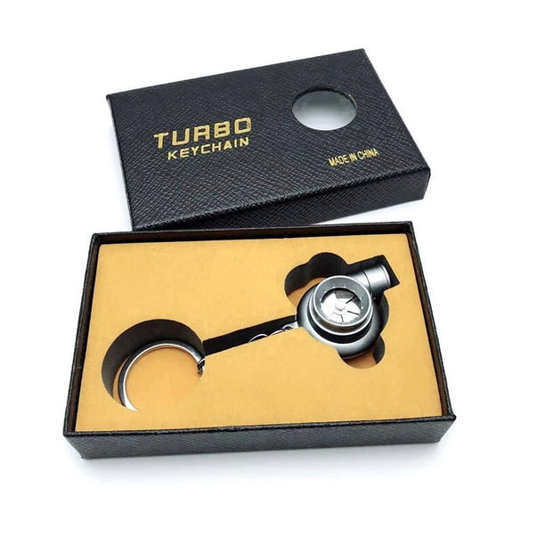 Llavero Turbo automotriz, colgante de llavero automotriz Turbo LED luminoso creativo de alta gama de Metal