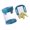 Blue, variant on Push Type Fruit And Vegetable Cutter Manual Garlic Press Slicer Chopper Cup For Home Use With Stainless Steel