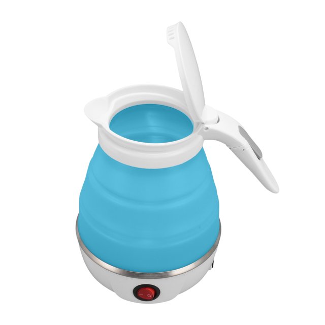 Electric Kettle, US Plug 110V Water Boiling Pot Quick Heating For Travel White,,Blue
