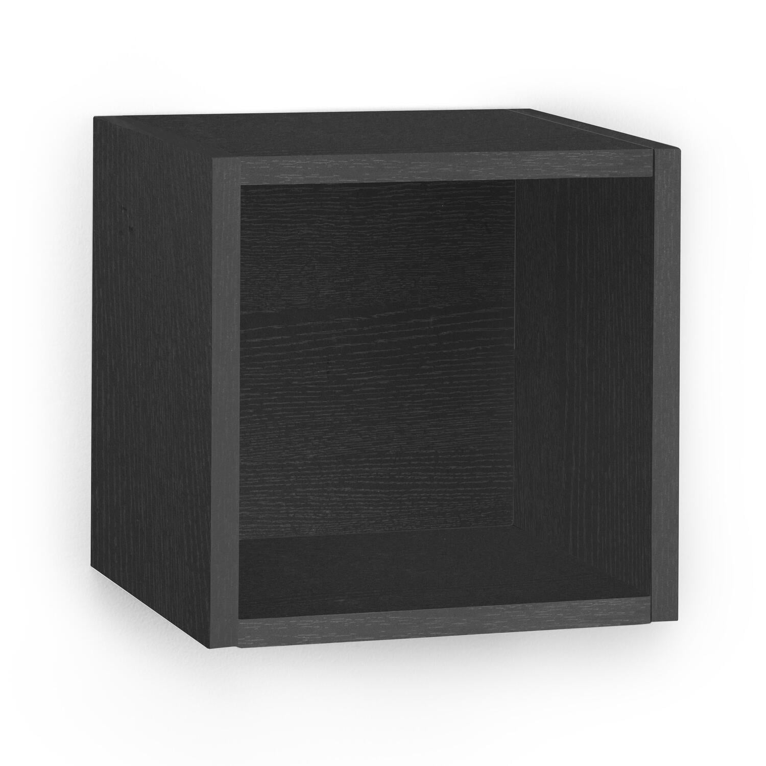 Way Basics Eco Wall Cube and Decorative ShelfFinishBlack Walmart
