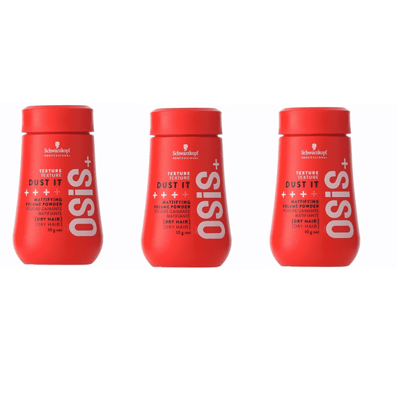 Schwarzkopf OSiS Dust It Mattifying VOLUME Powder 0.35 oz Pack of 3, NEW PACK