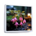 thumbnail image 2 of Designart "Blossoms of Pink Fuchsia Plant" Floral Framed Wall Art - Pink Fuschia Entryway Framed Wall Art Print, 2 of 6