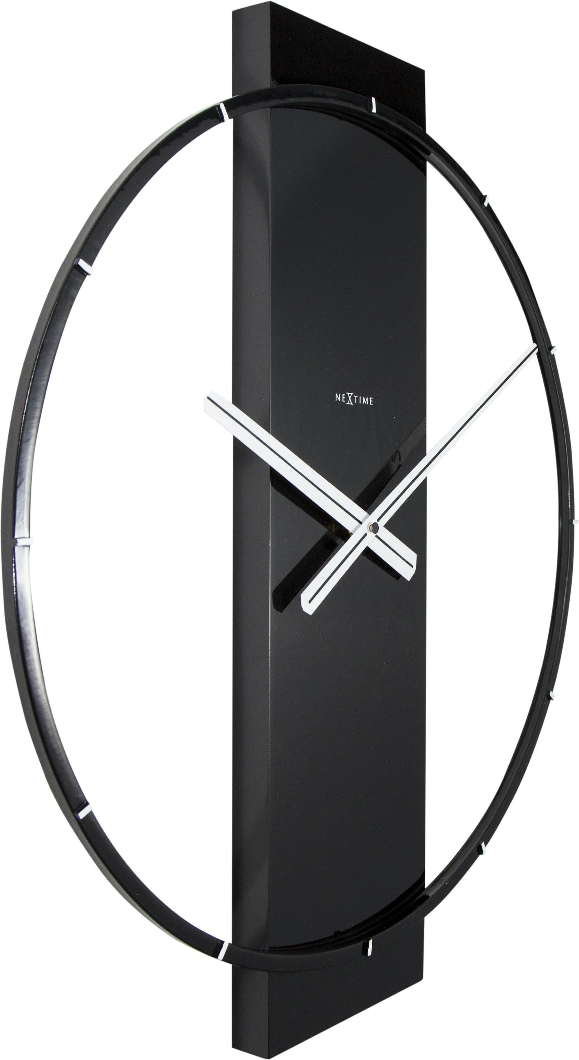 NEXTIME WALL CLOCK CARL - BLACK