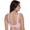 thumbnail image 2 of Sona Women's Perfecto Cotton Full Coverage Plus Size Non-Padded Wirefree Everyday Bra(48C_Pink), 2 of 2