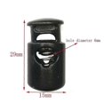 thumbnail image 2 of Camping 6mm Plastic Cord Locks End Spring Stop Toggle Stoppers For Outdoors ShoeLace backpack Bag Clothing Drawstring Rope, 2 of 4