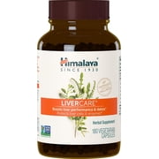 Himalaya LiverCare Supplement, Liver Cleanse and Detox, Vegan, 180 Capsules