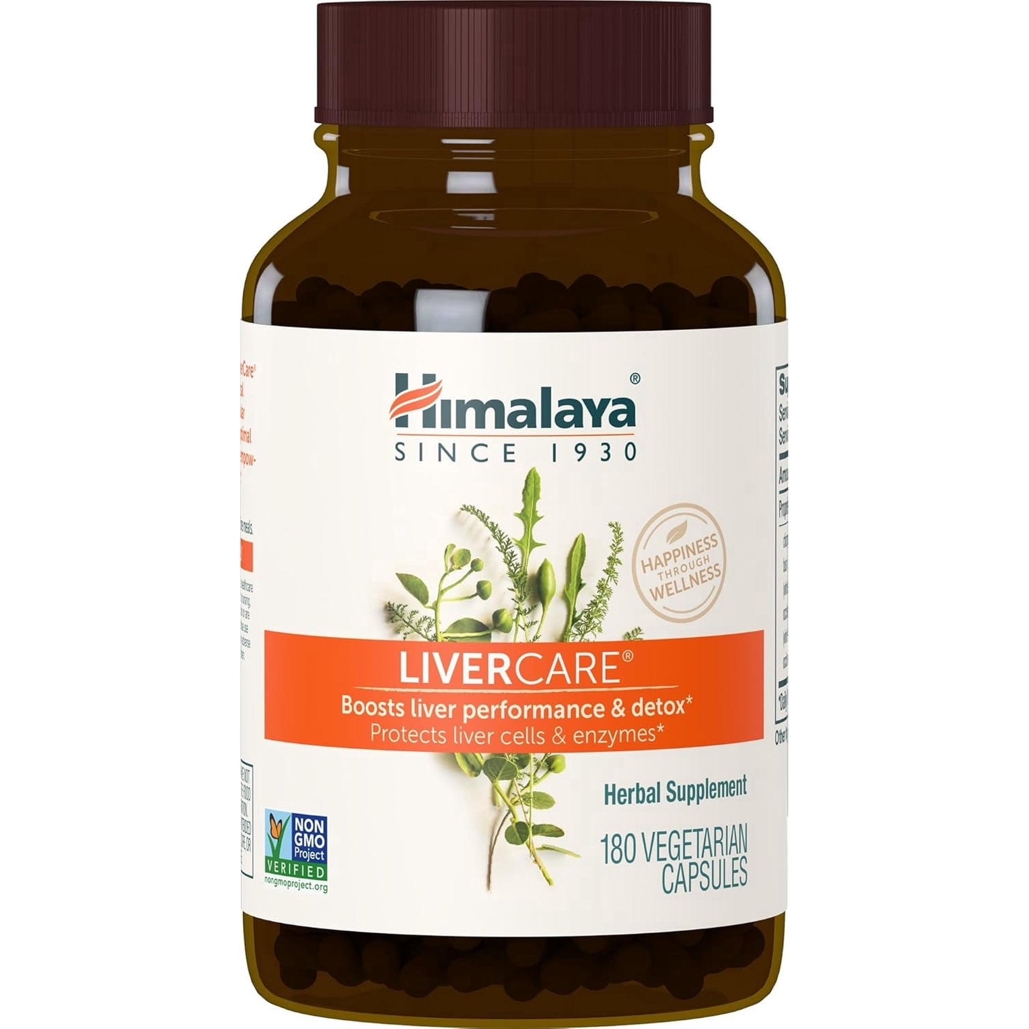 Himalaya LiverCare Supplement, Liver Cleanse and Detox, Vegan, 180 Capsules