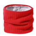 thumbnail image 1 of Xiao Hua Polaina de cuello de punto de invierno para hombre y mujer, bufanda resistente al viento, color rojo, 1 of 4