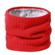 thumbnail image 1 of Zhuge Polaina de cuello tejida de invierno para hombre y mujer, bufanda resistente al viento, color rojo, 1 of 4