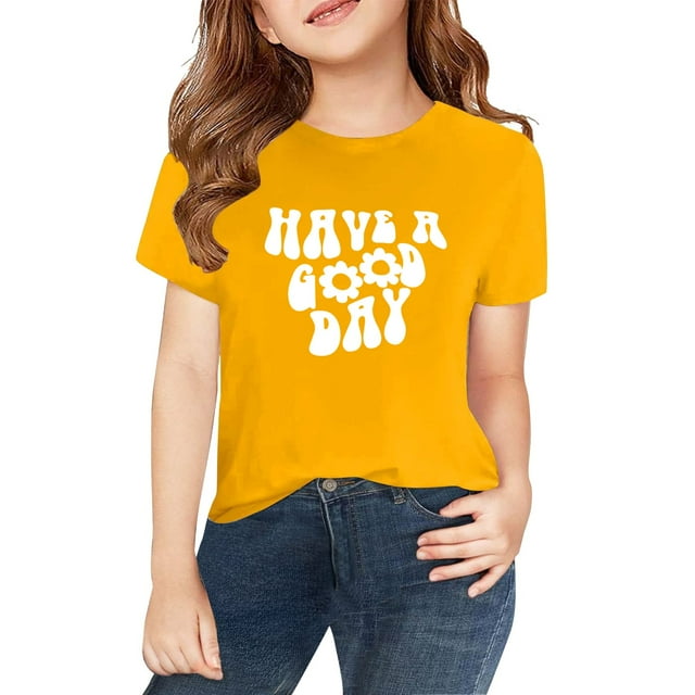 T-Shirt pour Enfants, T-Shirt Imprimé 2D, Haut pour Tout-Petits / T-Shirt Décontracté Imprimé 2D pour Enfants, T-Shirt Graphique pour Garçons et Filles Tout-Petits / Usage Quotidien, École, Sorties Décontractées, Jeu / T-Shirt à Col Rond Imprimé 2D pour Enfants 140