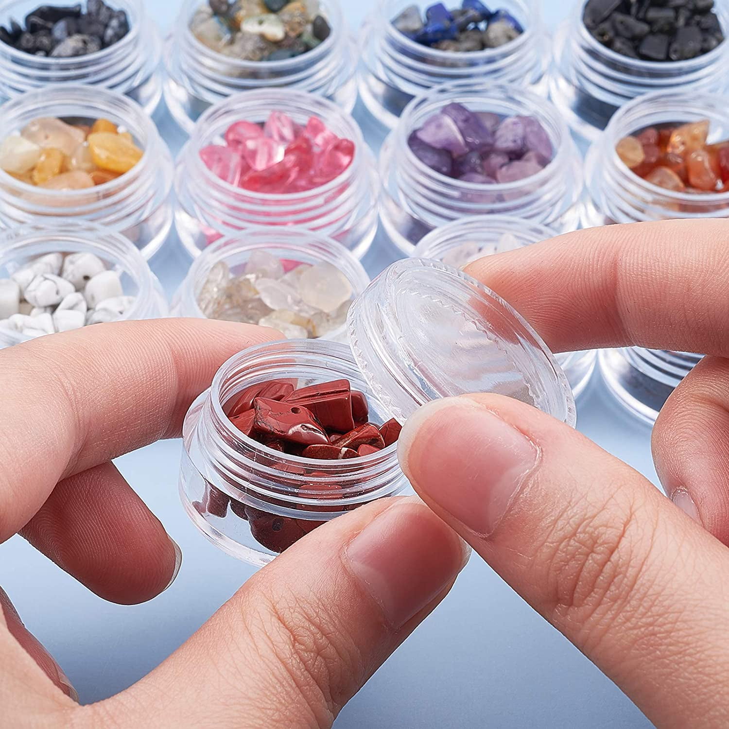 DIY Jewelry Set with Gemstone Chip Beads Alloy Beads & Pendants Iron Earring Hooks & Pins Elastic Crystal Thread Iron Tweezers 30x18mm