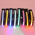 thumbnail image 4 of Opolski Pet Dog Puppy Nylon Glow in the Dark Collar LED Light Soft Adjustable Neck Strap, 4 of 7
