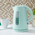 Mainstays 1.7Liter Plastic Electric Kettle, Classic Mint