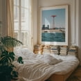 thumbnail image 3 of The Beach, Coney Island 01 - Brooklyn New York Photography Oak Framed Wall Art Print 16 x 20 inches, 3 of 12