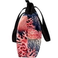 thumbnail image 4 of Coral Canvas Leather Mix Hand-Held Bag with Twill, Sponge, & Jeanette Material | 30x10.5x39cm Dimensions, 4 of 5