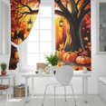 thumbnail image 5 of Fsddascl Orange Pumpkins Fall Blackout Curtains for Bedroom/Living Room, Thermal Insulated Kitchen Curtains, Maple Leaves Forest Sunlight Autumn Grommet Darkening Window Treatment Drapes 52"x84"x2, 5 of 6