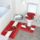 thumbnail image 3 of Juego de alfombras de baño de 3 piezas del equipo Cardinals Alfombra antideslizante para baño de 31,5 x 20 pulgadas, 3 of 7