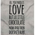thumbnail image 2 of Cute Chocoholic All You Need is Love Women's Long Sleeve T Shirt Brisco Brands S, 2 of 5