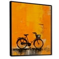thumbnail image 2 of Designart "Tangerine Trek Bike" Bicycle Floater Framed Canvas Wall Art, 2 of 5