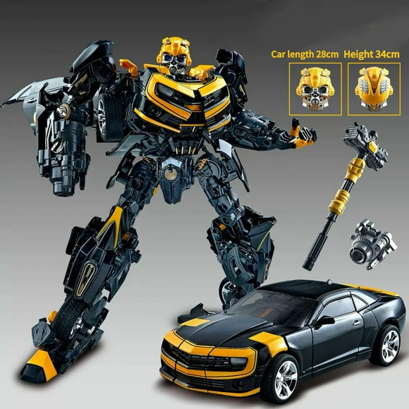 Transforms Version en Alliage Bumblebee Sombre Voiture Robots Figurine Articulée Modèle Coffret, 11 Pieds'