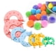 thumbnail image 2 of Zaleonline 8 Stück Pompom Maker 4 Größen Bommel Maker zum Basteln Fluff Ball Weaver Kit Bommelmacher Bommelschablone Fluff Kugel DIY Nadel Handwerk Toolkit para Kinder Erwachsene Ormromra LKX-1289, 2 of 8