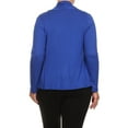 thumbnail image 4 of Women's Plus Size Soft Casual Drape Open Front Cardigan Long Sleeve, 4 of 4