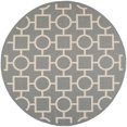 thumbnail image 3 of SAFAVIEH Outdoor CY6925-246 Courtyard Anthracite / Beige Rug, 3 of 10