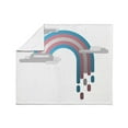 thumbnail image 4 of CafePress - Transgender Pride Flag Minimalist Drip Rainbow Des - Soft Fleece Throw Blanket, 50"x60" for All Ages, 4 of 5