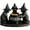 Black, variant on Black Cat Halloween Candle Holder - Witch Hat Tealight Candlestick with Decorative Cauldron, Gothic Resin Statue for Indoor Home, Desk, Party Centerpiece Decor