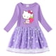 thumbnail image 2 of Hello Kitty-vestido de algodón con estampado de dibujos animados para niña, vestido de princesa plisado de manga larga, estrella, Luna, Red de hilo, primavera y otoño, nuevo, 2 of 4