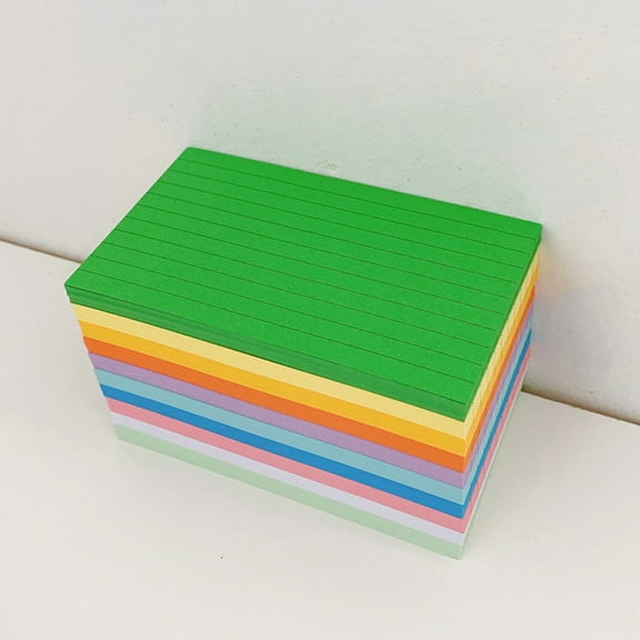 WHAMVOX  500 Sheets Colored Index Cards Number Notecards Plain Mother