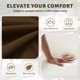 thumbnail image 3 of Kimunuk Outdoor Chair Cushions set of 2, 18.5" x 16" Zipped Waterproof Outdoor Seat Cushions Couch Pads with Ties for Patio Furniture, Chocolate, 3 of 6