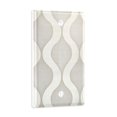 thumbnail image 2 of Yayeee Blank Wall Plate Cover 1-Gang 4.5"x2.7" Home Unused Decorative Outlet, Light Gray Pattern, 2 of 7