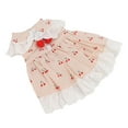 thumbnail image 3 of Puppy Apparel, Skin Friendly Button Design Hand Washed Cotton Soft Small Pet Princess Skirt  For Cat For Daily For Bunny Apricot, 3 of 8