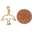 thumbnail image 2 of 14K Yellow Gold Holy Spirit Dove Pendant, 2 of 4