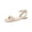 Eggshell, variant on Womens Quebecc Faux Leather Open Toe Ankle Strap
