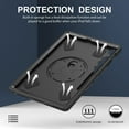 thumbnail image 5 of ZOLOHONI Case for Samsung Galaxy Tab S10 FE Plus / S10 FE+ 13.1-inch 2025 SM-X620 X626B, Heavy Duty Rugged Shockproof Protection Tablet Case&Cover with Rotating Stand Handle Hand Strap Pen Holder, 5 of 14