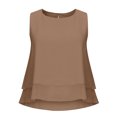 thumbnail image 4 of Camiseta Sin Mangas Para Mujer, Blusa Sin Mangas, Blusa Informal de Gasa Con Cuello Redondo, Jersey Liso Odeerbi  ODB160059, 4 of 8