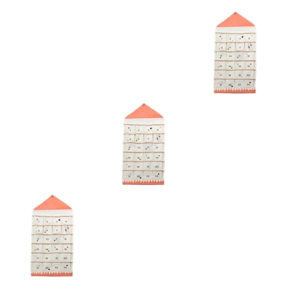 Calendario de Adviento rellenable Billuyoard hecho con lona navideño práctico rosa