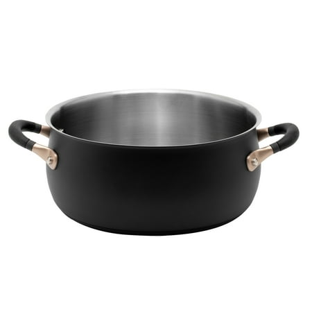 

Meyer Accent Series Stainless Steel Dutch Oven 5-Quart Matte Black