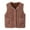 Khaki, variant on WRKEKC Kids Sherpa Fleece Vest with Pockets Sleeveless Warm Coat for 12 Months-12 Years Boys Girls Fall Winter Casual Layered Wear Outerwear