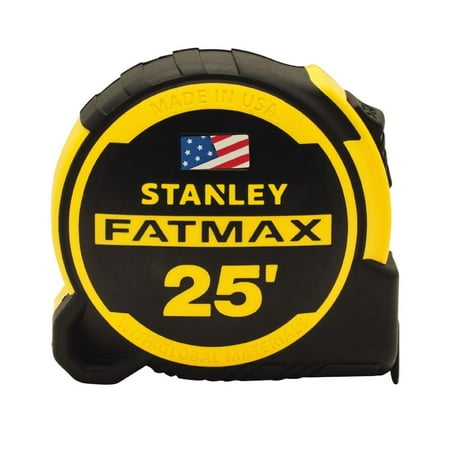 UPC: 0076174363258 | Stanley FatMax FMHT36325S 25  X 1-1/4  Yellow & Black Tape Measure