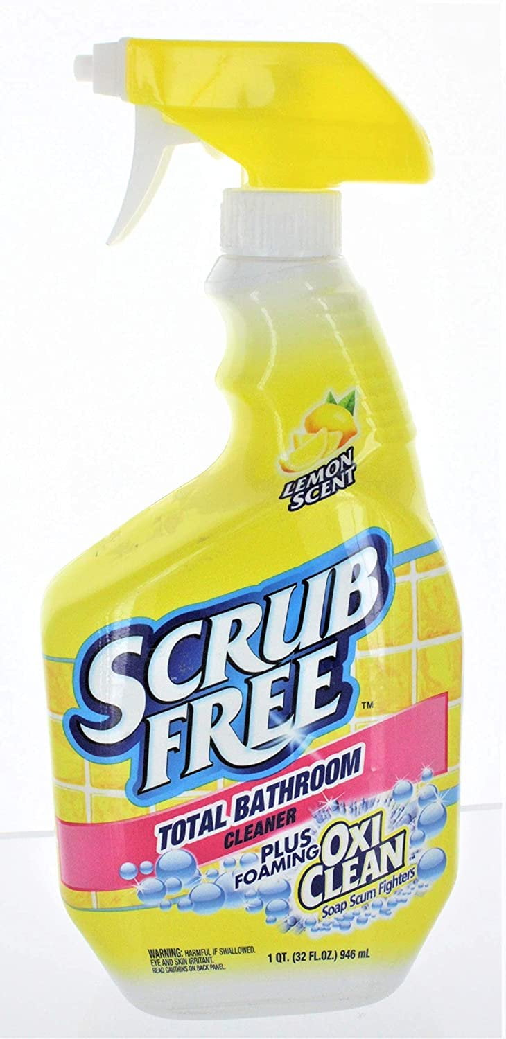 Scrub Free Bathroom Cleaner with Oxi Clean, Lemon Scent, 32 oz ...