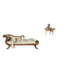 thumbnail image 1 of Sofá en miniatura para muñecas,Muebles de casa de muñecas a escala 1/12,modelo de sofá de madera,decoración,Figura de caballo,Adorno de caballo,escultura animal,decoración de, 1 of 8