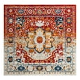 thumbnail image 3 of Unique Loom Madeline Vintage Collection Area Rug - Jackson (7' 10" Square Rust Red/Orange), 3 of 7