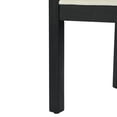 thumbnail image 6 of Christopher Knight Home Linen Upholstered Dining Chair, Accent Armchair with Solid Wood Frame, Black+White, Set of 2, 6 of 12